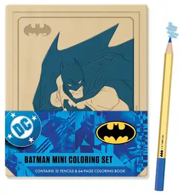 Batman Mini Coloring Set: Contains 64pp coloring book and 12 premium colored pencils (Mixed media product) Secure Checkout