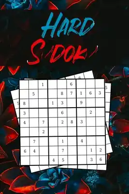 Top Rated Hard Sudoku: Dark Flowers Cover 240 Hard Sudoku Puzzles (Paperback)